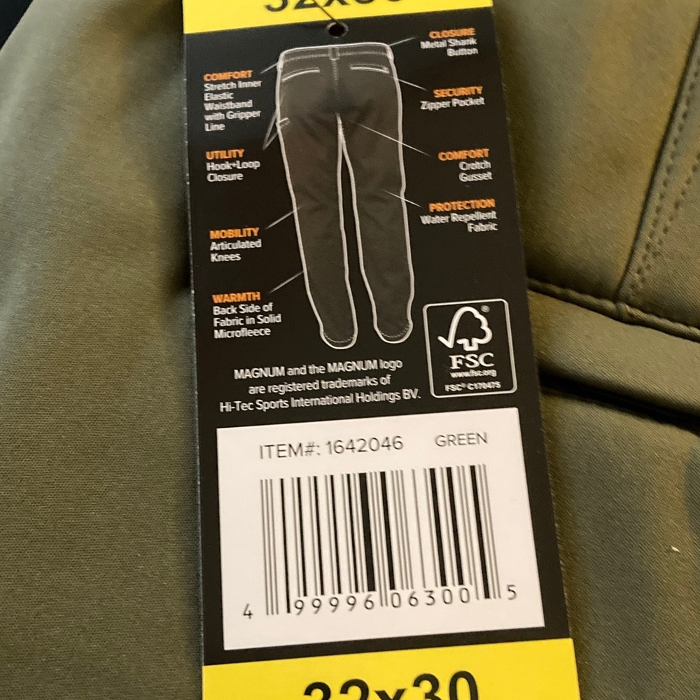 Magnum Men's Olive Cargo Pants